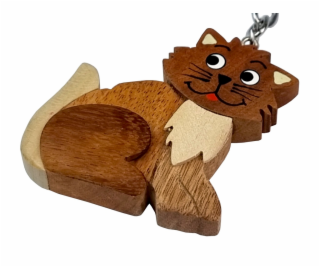 2Kids Toys Dřevěná klíčenka velká Kočka