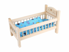 small foot Dřevěné hračky postýlka pro panenky přírodní