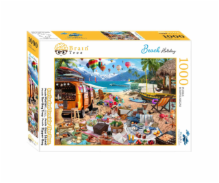 Brain Tree Puzzle Dovolená na pláži 1000 dílků -  