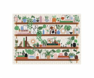 Galison Puzzle Police s rostlinami 1000 dílků