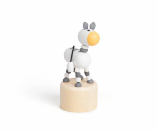 Bigjigs Toys Dřevěná mačkací zvířátka Safari Zebra