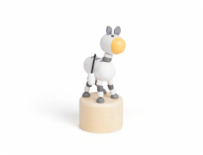 Bigjigs Toys Dřevěná mačkací zvířátka Safari Zebra