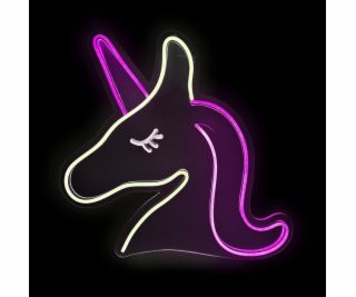 2Kids Toys LED NEON LIGHT lampička Jednorožec růžovobílý