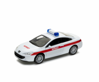 Welly Peugeot Coupe 407 NOTARZT 1:34 bílé