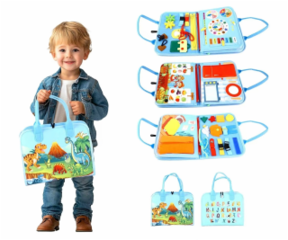 2Kids Toys Senzorická busy kniha Dinosauři 3