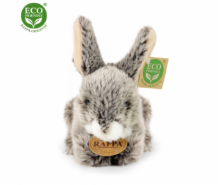 Rappa Plyšový králík tmavě šedý ležící 17 cm ECO-FRIENDLY