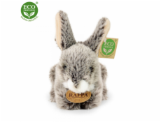 Rappa Plyšový králík tmavě šedý ležící 17 cm ECO-FRIENDLY