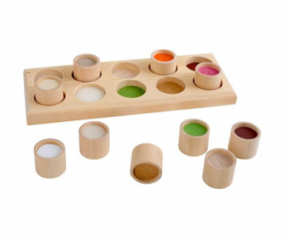 small foot Dřevěná senzorická deska Pexeso pro ruce