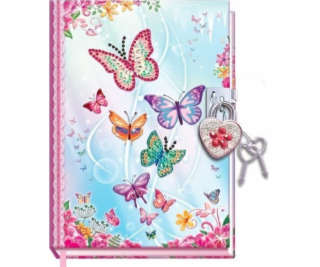 Pulio Deník s visacím zámkem - Motýli 2 Pecoware