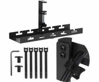 Organizér kabelů Maclean pod stůl, max. zatížení 5 kg, če...