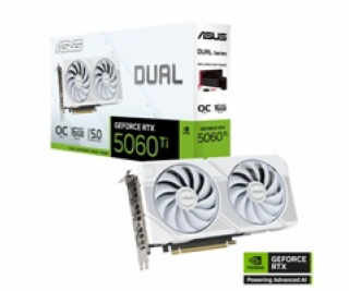 ASUS GeForce RTX 5060 Ti DUAL OC 16GB WHITE EDITION, Graf...