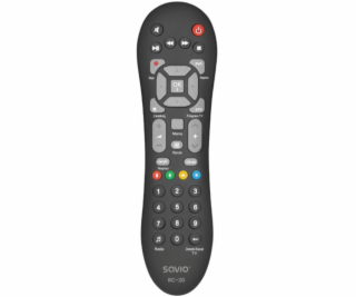 Savio RC-20 dálkové ovládání IR Wireless DTV, TV Tlačítka