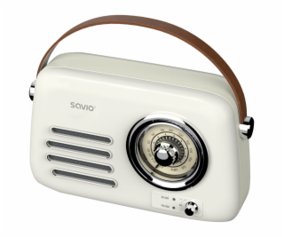 SAVIO RS-02 Přenosné rádio, bílé