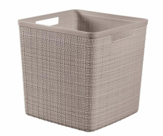 Box Curver Jute Cube 17L taupe