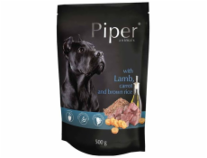 PIPER Animals with lamb, carrot and brown rice - vlhké krmivo pro psy - 500g