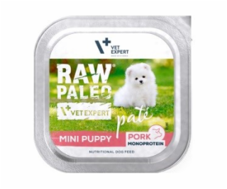 RAW PALEO Pâte Mini Puppy Pork - vlhké krmivo pro psy - 150g