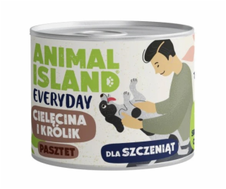 ANIMAL ISLAND Everyday Puppy Veal and rabbit - vlhké krmi...
