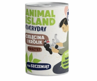 ANIMAL ISLAND Everyday Puppy Veal and rabbit - vlhké krmi...