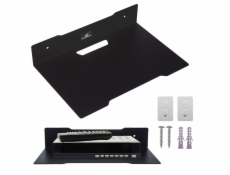 Nástěnná police na dekodér Maclean, jednoduchá, max. 5 kg, ocel, MC-122