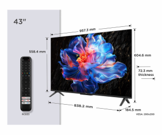 TCL 43P69K televizor 109,2 cm (43 ) 4K Ultra HD Smart TV ...