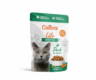 CALIBRA Cat Life Adult Duck in gravy - mokré krmivo pro k...