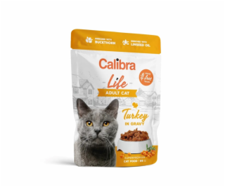 CALIBRA Cat Life Adult Turkey in gravy - mokré krmivo pro...