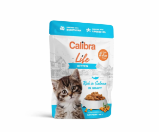 CALIBRA Cat Life pouch Kitten Salmon in gravy - mokré krm...