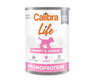 CALIBRA Dog Life Puppy&Junior Chicken & rice - vlhké krmi...