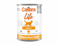 CALIBRA Dog Life Adult Turkey with apples - vlhké krmivo pro psy - 400g