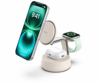 Belkin UltraCharge Pro 25W Qi2 mag.3-in-1 Ladest.ws. WIZ0...