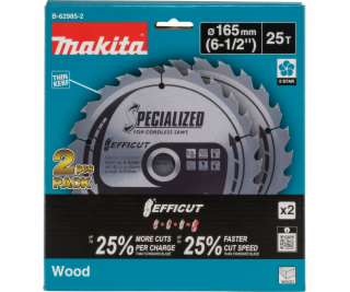 Makita  B-62985-2 EFFICUT Sägeblatt 165x20x25Z