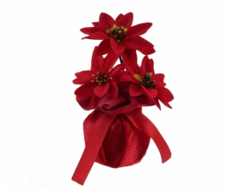 Umělá vánoční květina Christmas Touch, červená, 18 cm