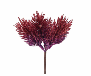 Umělá větvička Christmas Touch, červená, 13 cm