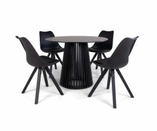 Jídelní stůl Domoletti, černý, Š100 cm