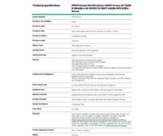 HPE PL ML350g11 4509Y (2.6G/8C) 1x32G (p64706) MR408i-o 8...