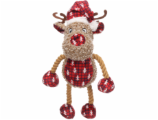 Flamingo Sob Krola Vánoční hračka s lanem pro psy 32cm