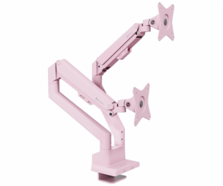 AROZZI ALZARE NEO DUO Pink/ stolní držák pro 2 monitory/ ...