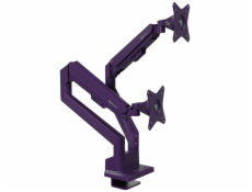 AROZZI ALZARE NEO DUO Purple/ stolní držák pro 2 monitory/ plynový píst/ kovový/ fialový