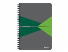 Leitz zápisník Office A5 s kartonovými deskami, drátěná vazba, čtverečkovaný