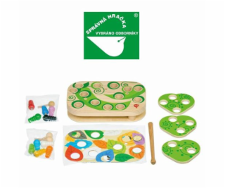 Hračka Lucy & Leo 261 Chytání housenek – dřevěná motorick...