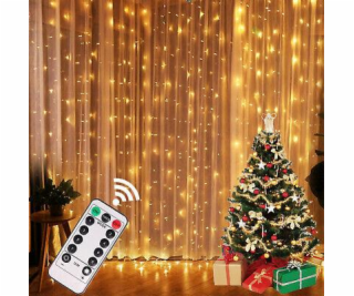 LED světelná clona, 4x3 m, teplá bílá, 360 LED diod