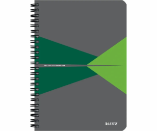Leitz zápisník Office A5 čtverečkovaný, drátěná vazba, PP...