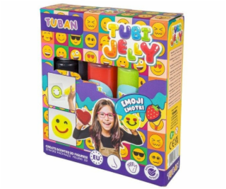 TUBAN Sada 3 barev emotikonů Tubi Jelly
