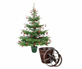 Plastový květináč - stojan na vánoční stromeček + 2 krouž...