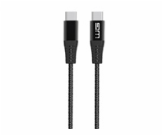 WG - Datový kabel Type-C na Type-C, 2 metry, černá