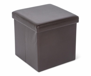 Puf Domoletti 53000010506, tmavě hnědý, 38 x 38 x 38 cm