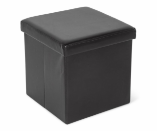 Puf Domoletti 53000010503, černý, 38 cm x 38 cm x 38 cm