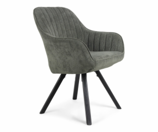 Jídelní židle Domoletti Bago, černá/zelená