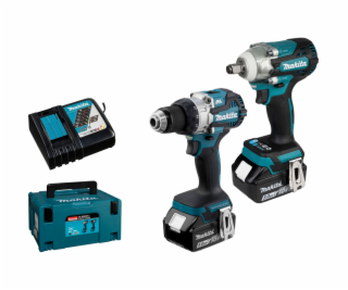 Makita DLX2533TJ Akku-Kombo-Kit DDF489 + DTW300 + 2x5Ah +...