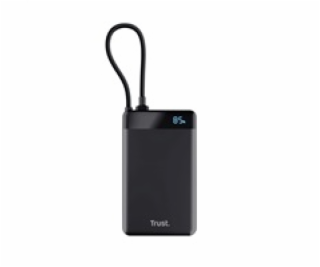 TRUST Powerbanka Fiera, 10000 mAh, S kabelem, 2x USB-C, č...